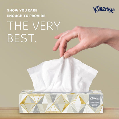 Kimberly Clark Facial Tissue, White, 125/pk, 12 pk/cs