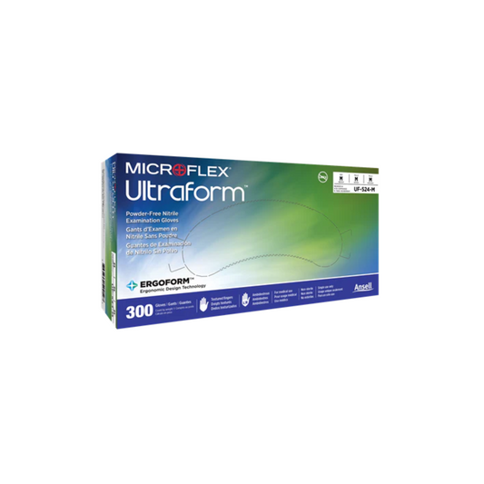 Microflex® Ultraform® Nitrile Gloves Medium (300/Bx)