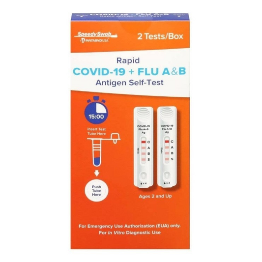 Covid-19 & Flu A/B Test 2 Pack Rapid Antigen Test  Expiration Dating September 13, 2026