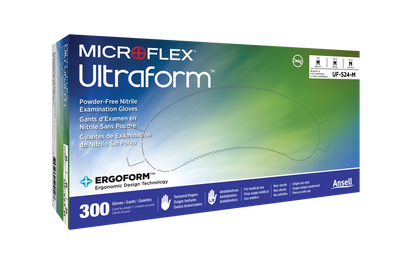 Microflex® Ultraform® Nitrile Gloves Large (300/Bx)